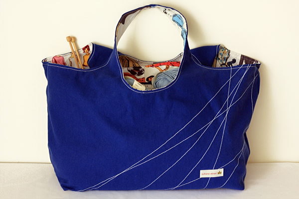 Adding a Divider Pocket to the Big Tote Bag - Things for Boys
